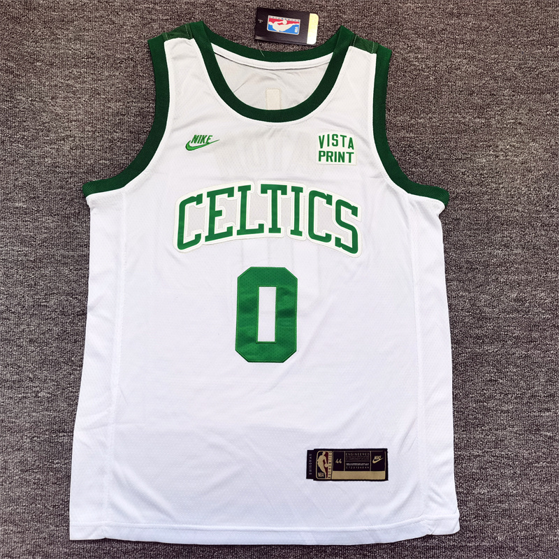 Men Boston Celtics 0 Tatum White Nike 2025 NBA Jersey